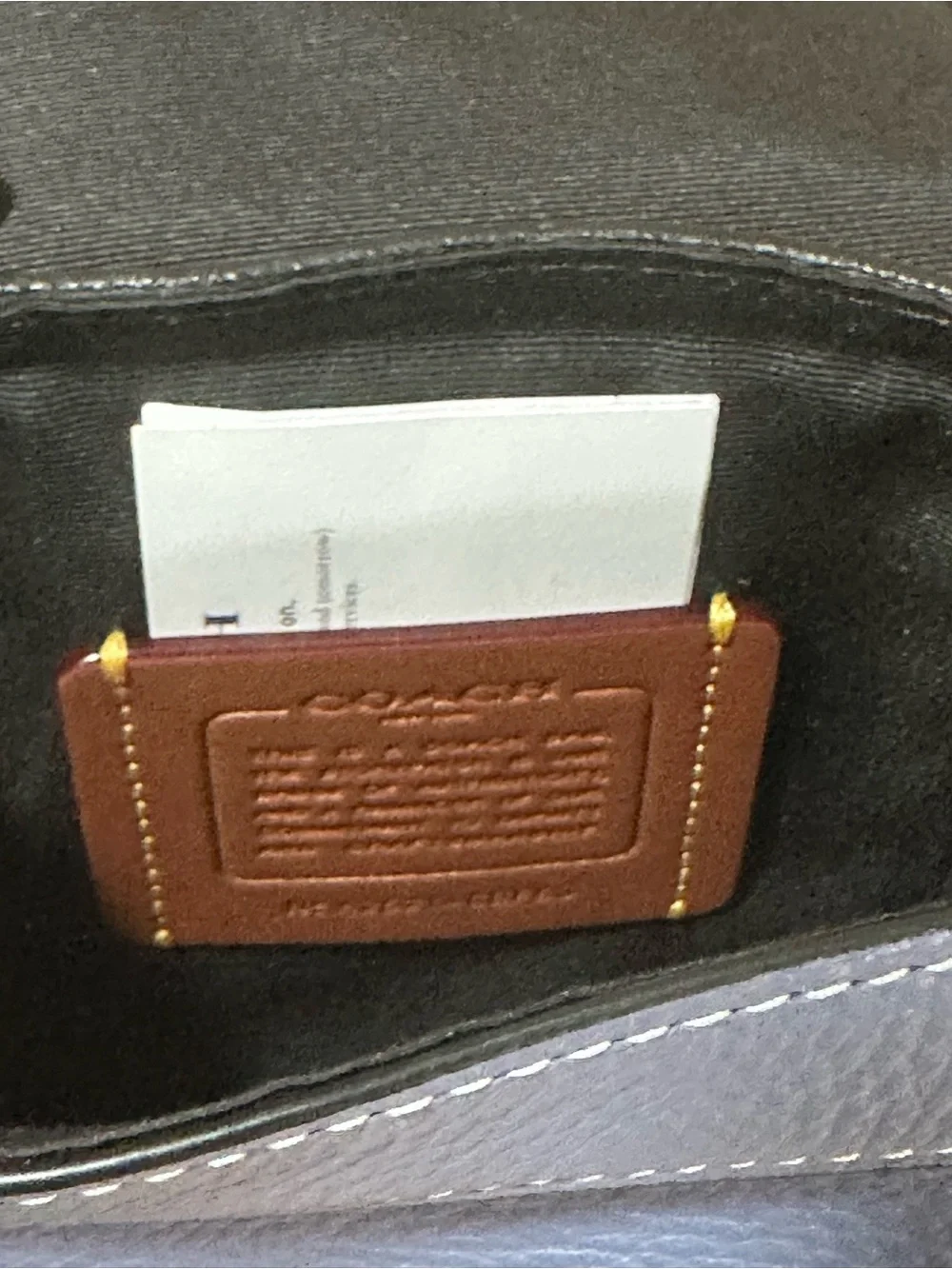Coach Slate Blue Pebbled Leather Mini Backpack Sling